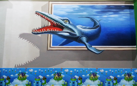 樂(lè)清藍(lán)天幼兒園3Ｄ彩繪：墨客彩繪，以3D童趣，筑夢(mèng)未來(lái)